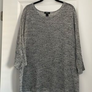 Alfani Grey Knit Top